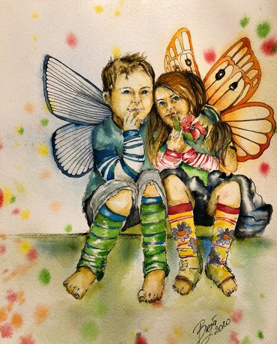 Crianças Fadas Fantasiosas de Anda Bieza