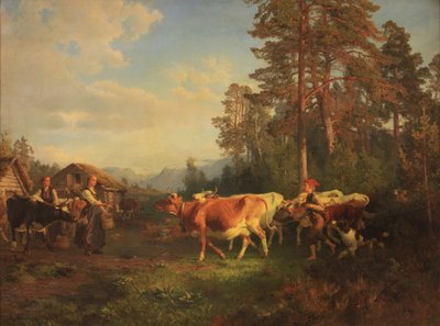 O gado a caminho de casa de Anders Askevold