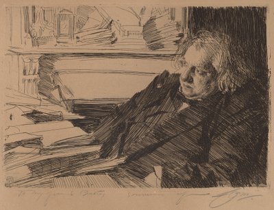 Ernest Renan, 1892. de Anders Leonard Zorn