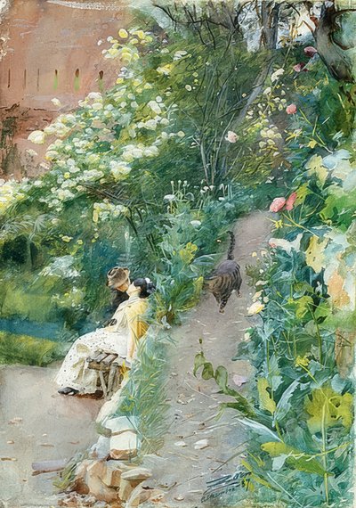 No jardim da Alhambra. 1887 de Anders Leonard Zorn