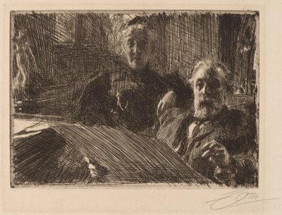 Sr. e Sra. Furstenburg, 1895. de Anders Leonard Zorn