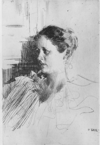 Retrato da Sra. Charles Nagel de Anders Leonard Zorn