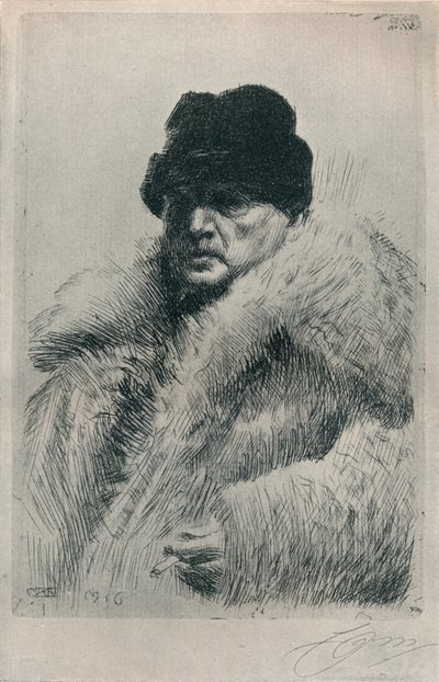 Auto-retrato, 1916 de Anders Leonard Zorn