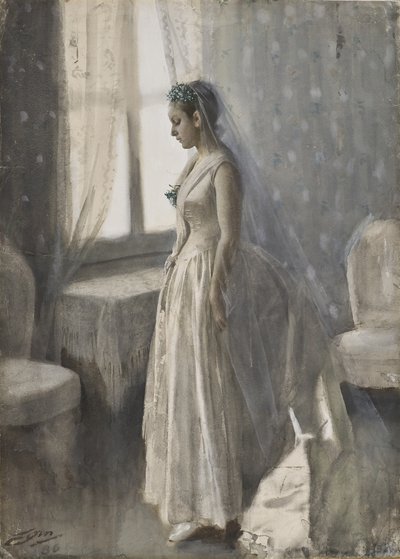 A Noiva, 1886 de Anders Leonard Zorn