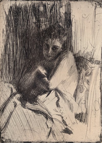 O Modelo, 1880-1906, 1906 de Anders Leonard Zorn
