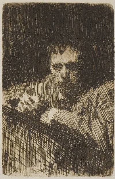 Um pintor-gravador (auto-retrato) de Anders Leonard Zorn