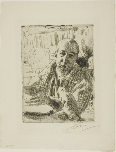 Anatole França de Anders Leonard Zorn