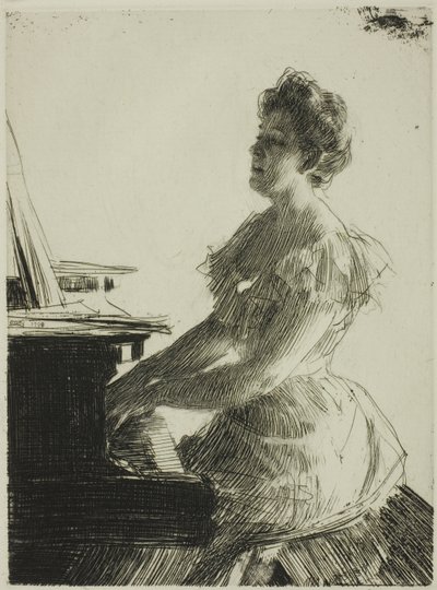 No Piano de Anders Leonard Zorn