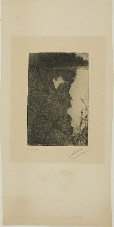 Banhista (Noite) I (Gravação de zinco) de Anders Leonard Zorn