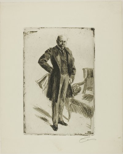 Coronel Lamont I (comprimento inteiro) de Anders Leonard Zorn