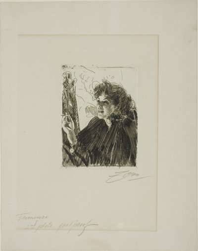 Garota com um Cigarro II de Anders Leonard Zorn