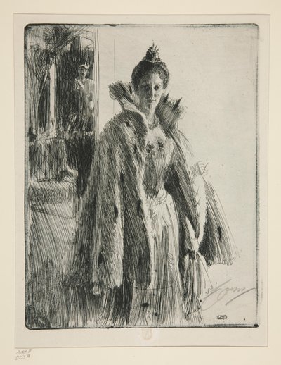 H.R.H. Princesa Ingeborg da Suécia II de Anders Leonard Zorn