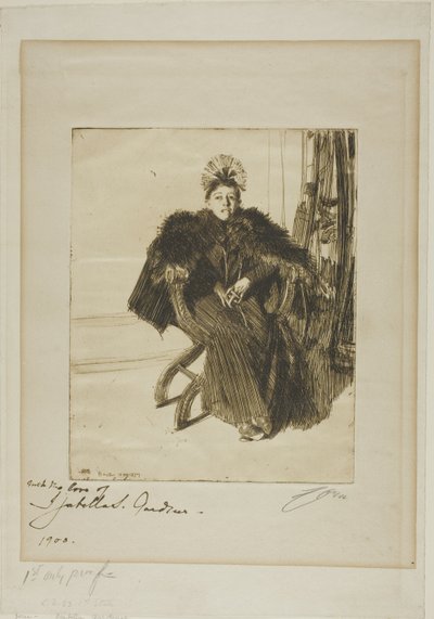 Isabella Gardner de Anders Leonard Zorn