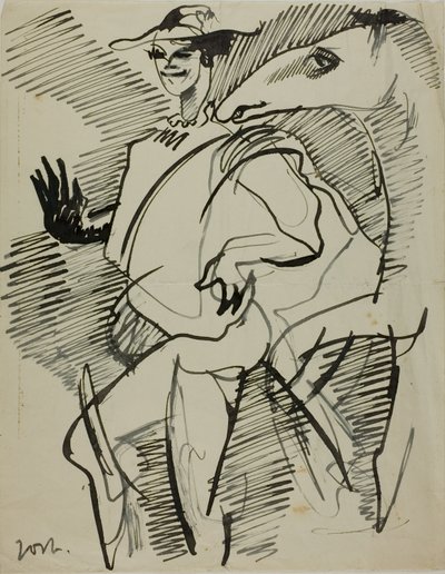 Homem com cavalo de Anders Zorn