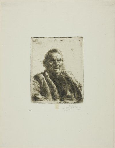 Velho Soldado ("O Príncipe") de Anders Leonard Zorn