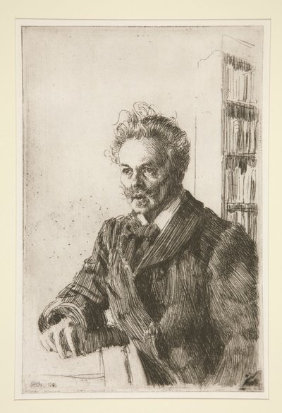 Retrato de August Strindberg de Anders Leonard Zorn