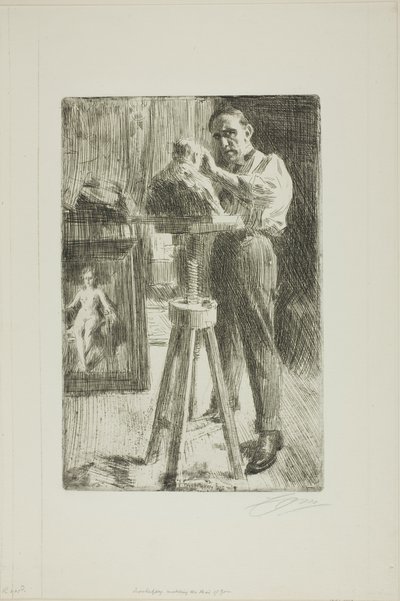 Príncipe Paul Troubetzkoy I (comprimento inteiro) de Anders Leonard Zorn