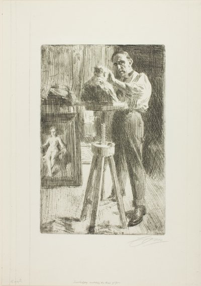 Príncipe Paul Troubetzkoy I (comprimento inteiro) de Anders Leonard Zorn