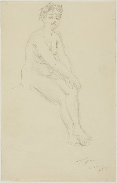 Nu feminino sentado de Anders Leonard Zorn