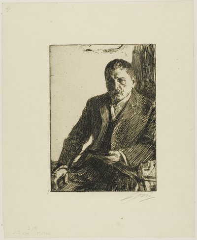 Auto-retrato 1904 II de Anders Leonard Zorn