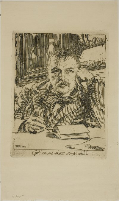 Autorretrato com Inscrição de Anders Leonard Zorn