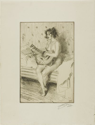 O guitarrista de Anders Leonard Zorn