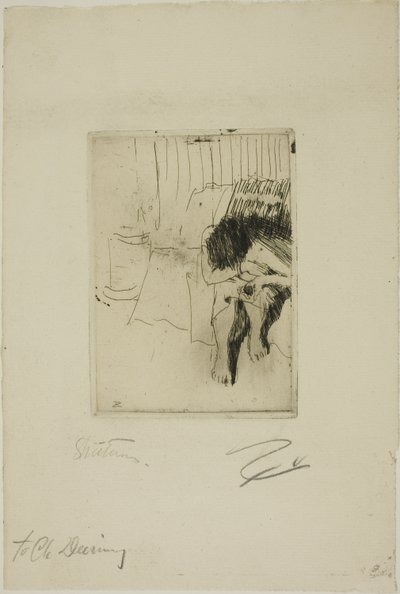 Modelo cansado de Anders Leonard Zorn