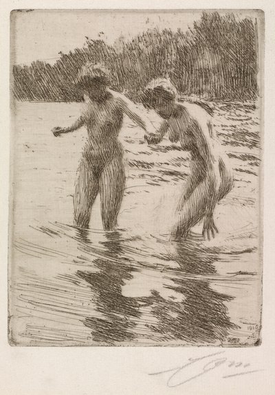 Dois banhistas de Anders Leonard Zorn