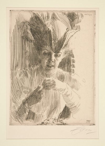 Um Anel (Sra. Wentzel Hagelslam) de Anders Leonard Zorn