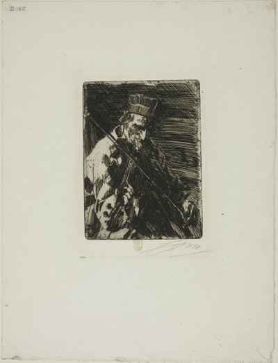 Violinista da Vila de Anders Leonard Zorn