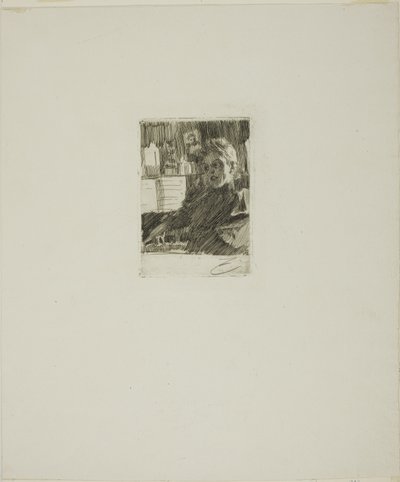 Jovem norueguês no piano de Anders Leonard Zorn