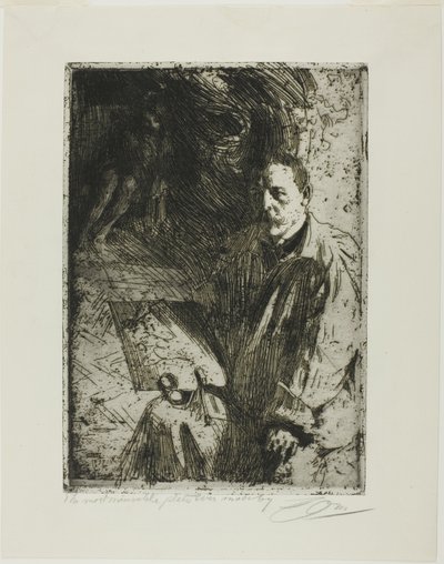 Zorn e seu modelo de Anders Leonard Zorn