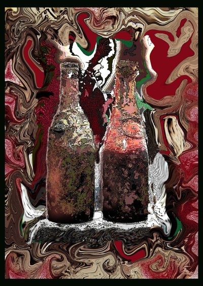 GOOD OLD WINE, 2002 (Pintura digital) de Ando Gilardi