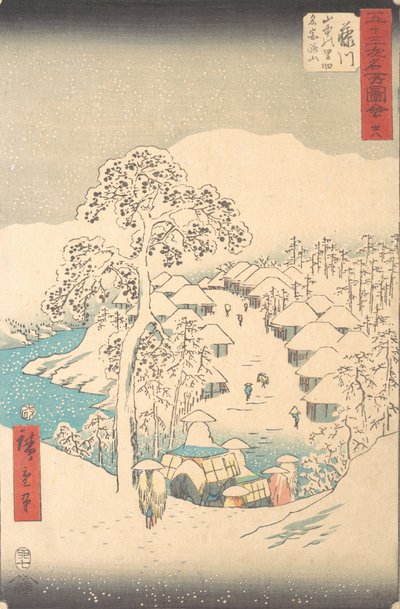 Rio Fuji, Sato Miyajisan nas montanhas de Alface, 7th Gate th Sunny Yeah r 1855. , 7th Gate th Sunny Yeah r 1855. de Ando Hiroshige