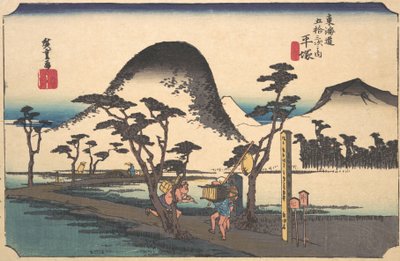 Hiratsuka, o grau de cume, não é? 1834. , mosquito. 1834. de Ando Hiroshige