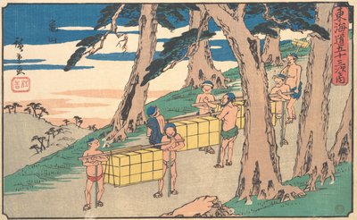 Kamayama, por quê? 1842., c. 1842. de Ando Hiroshige