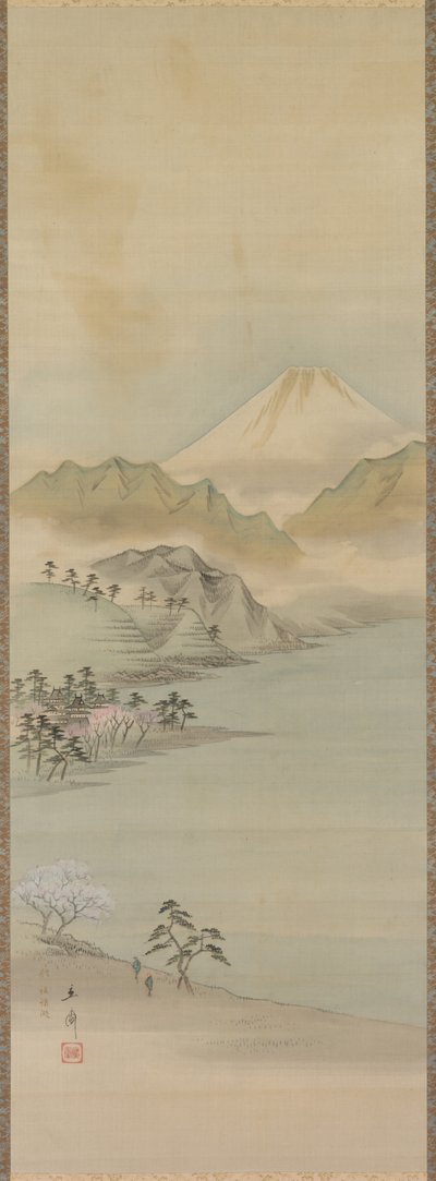 Lago Suwa, século XIX. de Ando Hiroshige