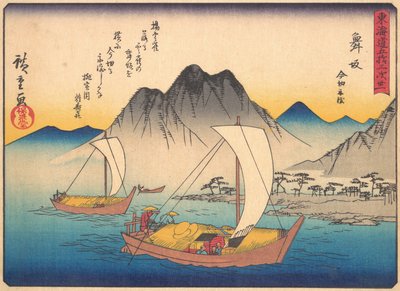 Maisaka, da série The Fifty-three Stations of the Tokaido Road, início do século XX. de Ando Hiroshige