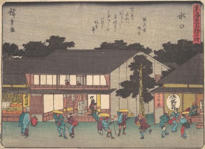 Mizuguchi? 1838. , mosquito. 1838. de Ando Hiroshige