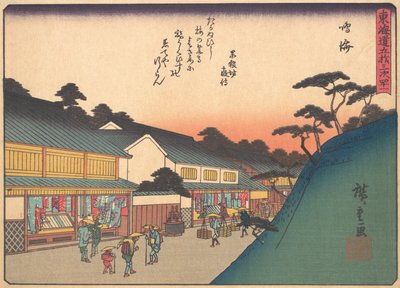 Narumi, da série As Cinquenta e Três Estações da Estrada de Tokaido, início..., início do século XX. de Ando Hiroshige