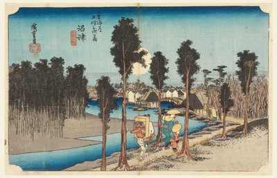 Numazu Evejin g, membro Tefi fty-Thre S e outros soam s ofte city degree mais baixo d (city grade main mountain joint) de Ando Hiroshige