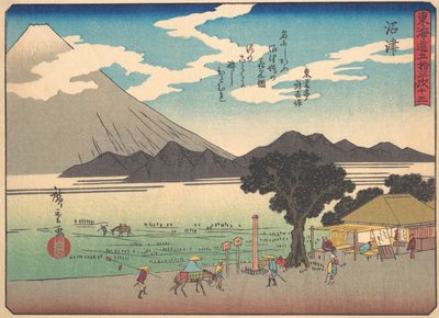 Numazu, da série The Fifty-three Stations of the Tokaido Road, início do século XX. de Ando Hiroshige