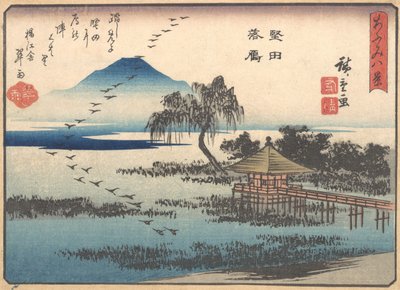 Retorno Gansos em Catata, 1857., de Ando Hiroshige