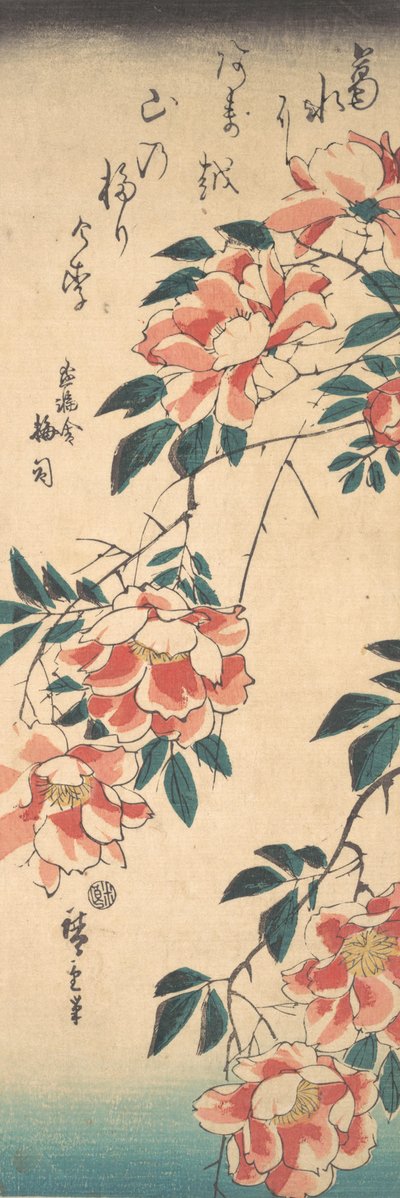 Rosas, c. 1843., c. 1843. de Ando Hiroshige
