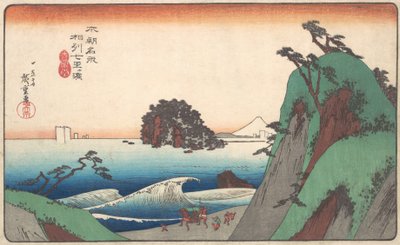 Praia de Seven-ri, Província de Soshu. de Ando Hiroshige