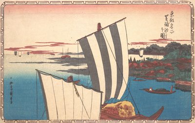 Encontro de Conchas em Shibaura. de Ando Hiroshige