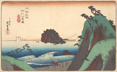 Saquê áspero, Shchi Ri ga Hama? 1830. , mosquito. 1830. de Ando Hiroshige