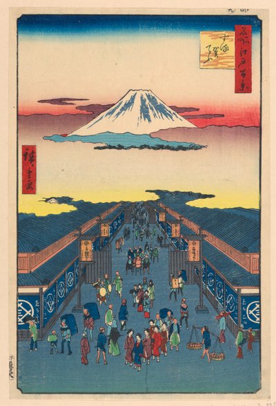 Rua Suruga (Suruga-cho) Da Série Cem Famosas Vistas de Edo de Ando Hiroshige