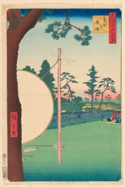 Takata Riding Grounds (Takata-no-baba) Da série Cem vistas famosas de Edo de Ando Hiroshige
