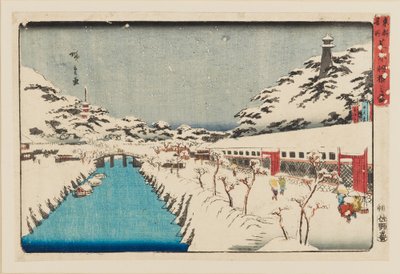 DBock p Hayashi t-Shiba Akabane no Yuki, 1797-1858 de Ando Hiroshige